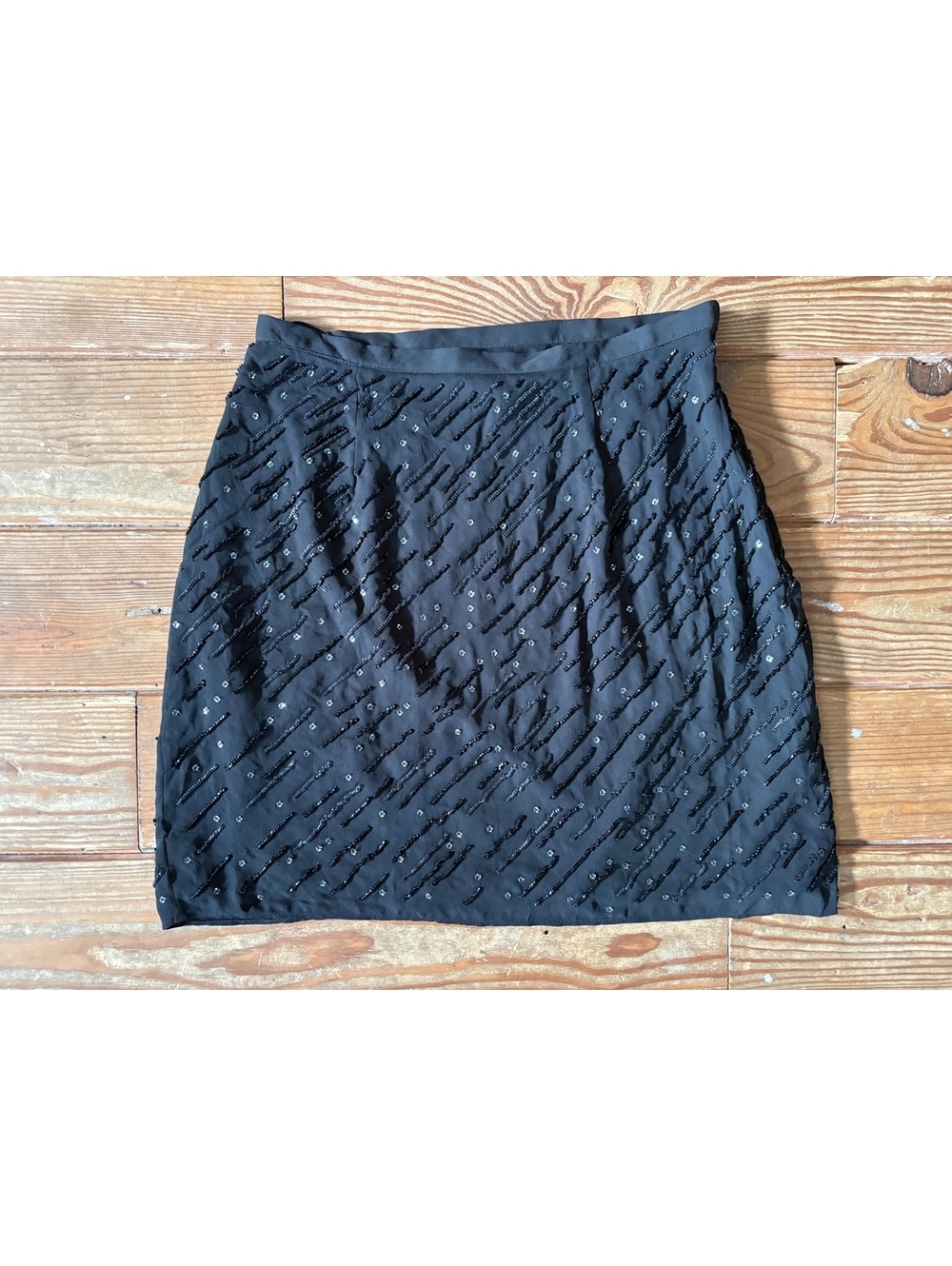 Banana Republic Beaded Black Skirt Size 6